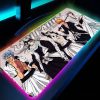 BLEACH Large RGB Mouse Pad Gaming Mousepads LED Mouse Mat Gamer Desk Mats Rubber Table Rug 4 - Anime Mouse Pad Shop