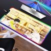 Banana Fish Mouse pad RGB PC Gamer Computer Laptop Anime Keyboard Mouse Mat Luminous Large Mousepad 12 - Anime Mouse Pad Shop