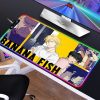 Banana Fish Mouse pad RGB PC Gamer Computer Laptop Anime Keyboard Mouse Mat Luminous Large Mousepad 6 - Anime Mouse Pad Shop