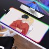 Banana Fish Mouse pad RGB PC Gamer Computer Laptop Anime Keyboard Mouse Mat Luminous Large Mousepad 9 - Anime Mouse Pad Shop