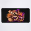 Cute And Creepy Teddy Bear -  Plushie Gift For Halloween And Horror Lovers  - Black Version Mouse Pad Official Anime Mouse Pad Merch