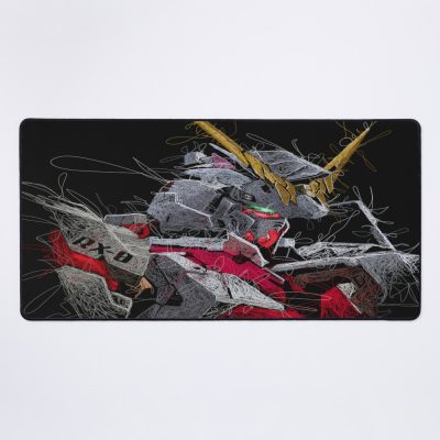 Unicorn Gundam Rx-0 Scribble Artwork Mouse Pad Official Anime Mouse Pad Merch