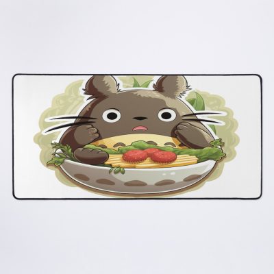 My Neighbor Toto In A Cute Ramen Bowl Mouse Pad Official Anime Mouse Pad Merch