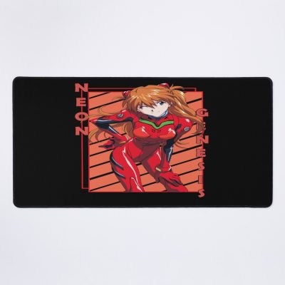 Asuka Langley Soryu Neon Genesis Evangelion Shinseiki Evangerion Color Stripe Design Mouse Pad Official Anime Mouse Pad Merch