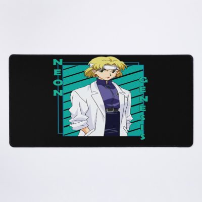 Ritsuko Akagi Neon Genesis Evangelion Shinseiki Evangerion Color Stripe Design Mouse Pad Official Anime Mouse Pad Merch