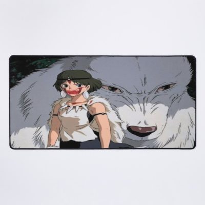 Princess Mononoke Draw Wolf Mouse Pad Official Anime Mouse Pad Merch