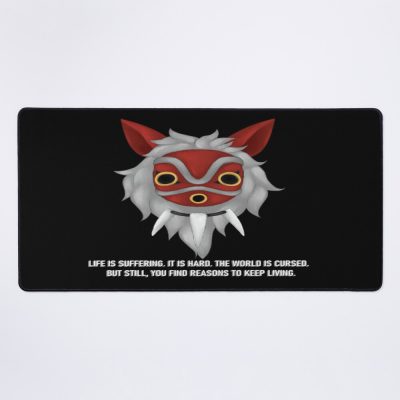 Princess Mononoke Quote Mouse Pad Official Anime Mouse Pad Merch