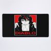 Diablo In Red Frame Mouse Pad Official Anime Mouse Pad Merch