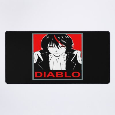 Diablo In Red Frame Mouse Pad Official Anime Mouse Pad Merch