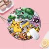 BANDAI Pokemon Small Round Kawaii Cartoon Anime Gaming Mouse Pad Keyboard Mouse Mats Deskpad Girls Writing 10 - Anime Mouse Pad Shop