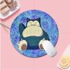 BANDAI Pokemon Small Round Kawaii Cartoon Anime Gaming Mouse Pad Keyboard Mouse Mats Deskpad Girls Writing 2 - Anime Mouse Pad Shop