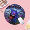 BANDAI Pokemon Small Round Kawaii Cartoon Anime Gaming Mouse Pad Keyboard Mouse Mats Deskpad Girls Writing 8 - Anime Mouse Pad Shop