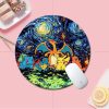 BANDAI Pokemon Small Round Kawaii Cartoon Anime Gaming Mouse Pad Keyboard Mouse Mats Deskpad Girls Writing 9 - Anime Mouse Pad Shop