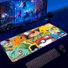 Backlight Mause Pad With Wire Gamer Accessories RGB Pokemon Mousepad Anime Luminous Mouse Gaming Desk Mat 3 - Anime Mouse Pad Shop