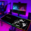 Large RGB Anime Death Note Mouse Pad Xxl Speed Gaming Computer Accessories Mousepad LED Gamers Keyboard 6 - Anime Mouse Pad Shop