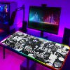 Large RGB Anime Death Note Mouse Pad Xxl Speed Gaming Computer Accessories Mousepad LED Gamers Keyboard 7 - Anime Mouse Pad Shop