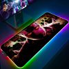 Mousepad Rgb Mouse Pad Xxl JOJO Keyboard Pc Gamer Desk Mat Gaming Accessories Cabinet Mats Anime 11 - Anime Mouse Pad Shop