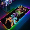 Mousepad Rgb Mouse Pad Xxl JOJO Keyboard Pc Gamer Desk Mat Gaming Accessories Cabinet Mats Anime 18 - Anime Mouse Pad Shop