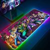 Mousepad Rgb Mouse Pad Xxl JOJO Keyboard Pc Gamer Desk Mat Gaming Accessories Cabinet Mats Anime 19 - Anime Mouse Pad Shop