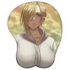 Anime Attack on Titan 3D Silicone Mousepad Mikasa Eren Levi Hange Annie Wrist Support Mouse Pad 11 - Anime Mouse Pad Shop