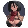 Anime Attack on Titan 3D Silicone Mousepad Mikasa Eren Levi Hange Annie Wrist Support Mouse Pad 3 - Anime Mouse Pad Shop