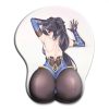 Genshin Impact nilou ganyu mona sexy ass mousepad with wrist rest 3D big butt anime kawaii - Anime Mouse Pad Shop