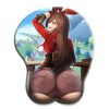 Genshin Impact nilou ganyu mona sexy ass mousepad with wrist rest 3D big butt anime kawaii 7 - Anime Mouse Pad Shop